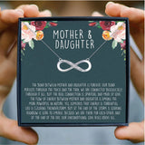 Mother Daughter Infinity Necklace Love Pendant Chain Necklaces Wedding Jewelry