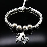 Mother Daughter Stainless Steel Bracelet Jewelry B1944-1S01