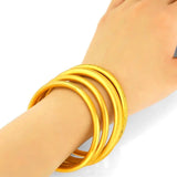 Mother Gift Classical Frost Bangles (4.5mm) and Bracelets - 18.5cm