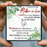 Mother Heart Crystal Chain Necklace Pendant Family Jewelry