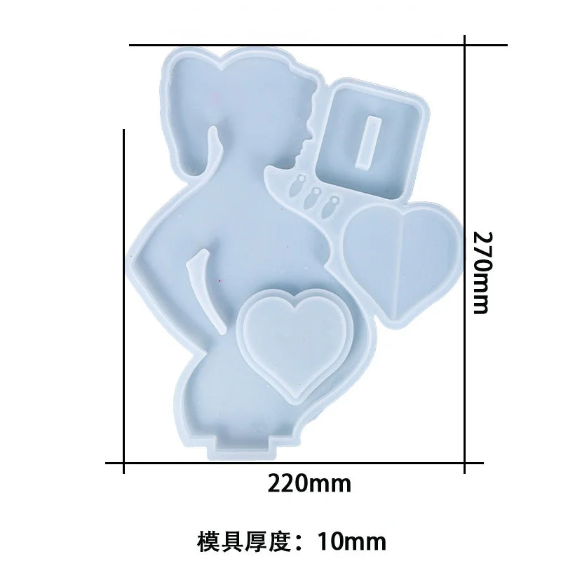 Mother Love Photo Frame Resin Mold