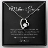 Mother Of The Groom Thank You Necklace - Parents Of Groom Gift