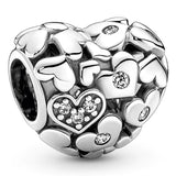 Mother & Puppy Love Charm 925 Sterling Silver Fit Women Bracelet DIY Jewelry