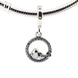 Mother & Baby Bird Charm for Bracelet & Necklace
