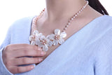 Mother of Pearl Necklace Glamorous Statement Jewelry