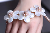 Mother of Pearl Necklace Glamorous Statement Jewelry