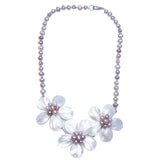 Mother of Pearl Necklace Glamorous Statement Jewelry