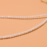 Mother of Pearl Initial Choker Natural Shell Beads Necklace for Women