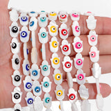 Colorful Mother of Pearl Fatima Hand Shell Charms Beads 10x15mm