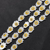 Colorful Mother of Pearl Fatima Hand Shell Charms Beads 10x15mm