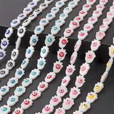 Colorful Mother of Pearl Fatima Hand Shell Charms Beads 10x15mm