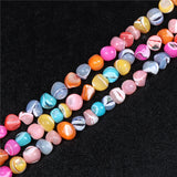 Mother of Pearl Shell Nugget Beads Irregular Stripes Shell Chips Loose Beads