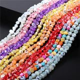 Mother of Pearl Shell Nugget Beads Irregular Stripes Shell Chips Loose Beads