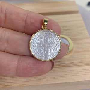 Mother of Pearl Shell Cross Necklace Pendant for Jewelry Making