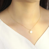 French Clavicle Rose S925 Silver Jewelry Couple Gift Necklace