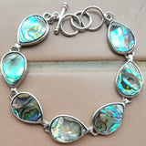 Mother of Pearl & Abalone Shell Bracelet