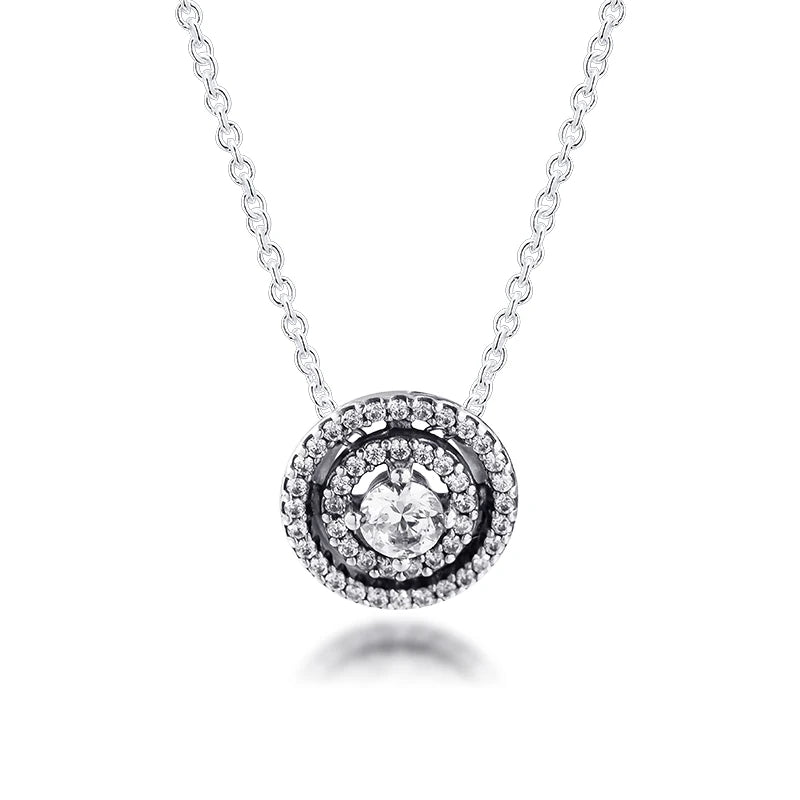 Mother's Girl Long Chain Silver Necklace for Women