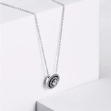 Mother's Girl Long Chain Silver Necklace for Women