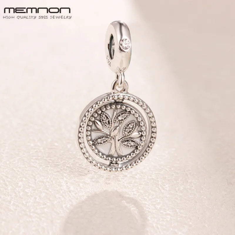925 Sterling Silver Tree of Life Dangle Charms for Jewelry Making