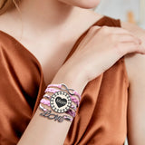 Mother's Hand Woven Layer Time Gem Bracelet Solar Watches