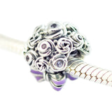 Mother's Celebration Bouquet Charm Sterling Silver Fits 925 Silver Bracelets