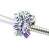 Mother's Celebration Bouquet Charm Sterling Silver Fits 925 Silver Bracelets