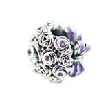 Mother's Celebration Bouquet Charm Sterling Silver Fits 925 Silver Bracelets
