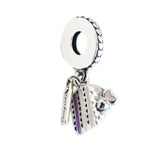Mother's Celebration Cake Charm 925 Silver