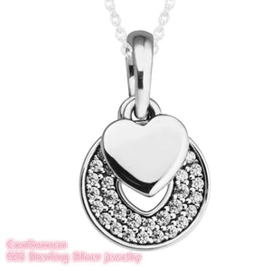 Mother's Celebration Hearts, Clear Cz 925 Sterling Silver Necklaces