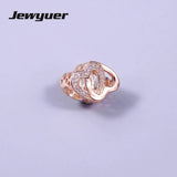 Mother's Love Charm 925 Sterling Silver Hearts Charms Bracelet DIY BE348