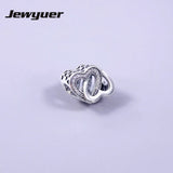 Mother's Love Charm 925 Sterling Silver Hearts Charms Bracelet DIY BE348