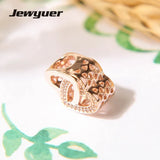 Mother's Love Charm 925 Sterling Silver Hearts Charms Bracelet DIY BE348