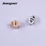 Mother's Love Charm 925 Sterling Silver Hearts Charms Bracelet DIY BE348