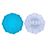 Mother's Crystal Drop Garland Coaster Silicone Mold
