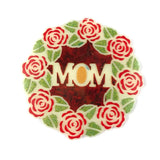 Mother's Crystal Drop Garland Coaster Silicone Mold