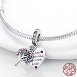 Family Tree & Mom Charms Beads for Bracelet Bangle Gift