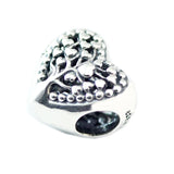 Mother's Hearts Charm Sterling Silver Jewelry For Woman