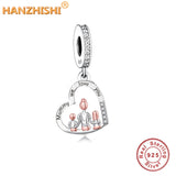 925 Sterling Silver Mother & Child Pendant Charms Beads, Fits Bracelet Necklace