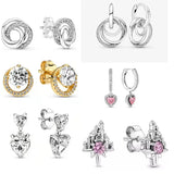 Mom's Gift Infinity Knot Tangle Infinity Heart Earrings