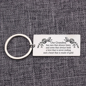 Mother's Gift Keychain - A Love that is Never Ending - Grandma Appreciation