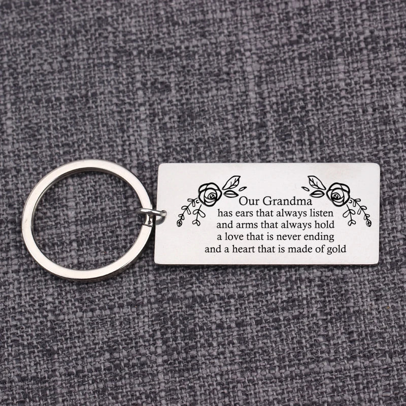 Mother's Gift Keychain - A Love that is Never Ending - Grandma Appreciation