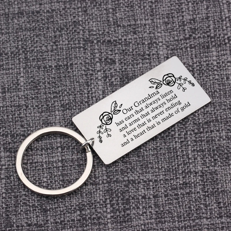 Mother's Gift Keychain - A Love that is Never Ending - Grandma Appreciation