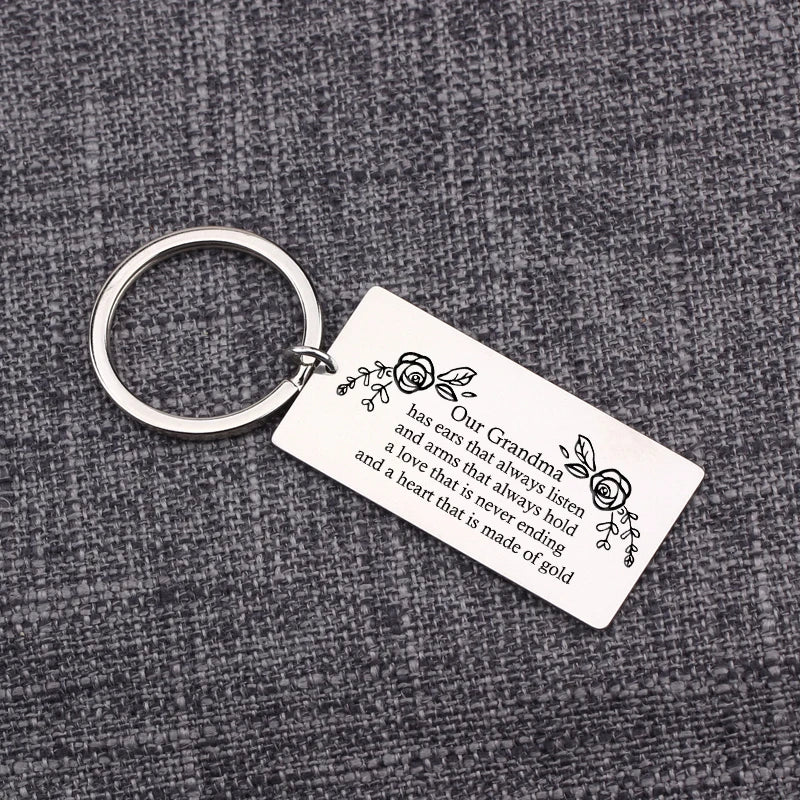 Mother's Gift Keychain - A Love that is Never Ending - Grandma Appreciation