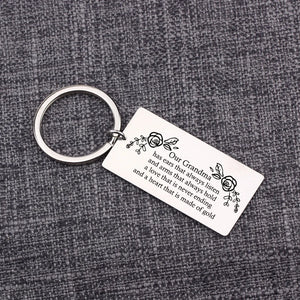 Mother's Gift Keychain - A Love that is Never Ending - Grandma Appreciation