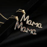 Mother's Gift Mama Letter Name Necklace Charm Choker