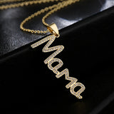 Mother's Gift Mama Letter Name Necklace Charm Choker