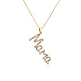 Mother's Gift Mama Letter Name Necklace Charm Choker