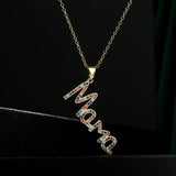 Mother's Gift Mama Letter Name Necklace Charm Choker