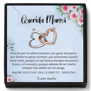 Mom's Gift Necklace for Mom Heart Pendant Eternity Christmas