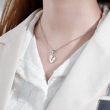 Mother's Gift Baby Feet Birthstone Pendant Necklace Engraving Names